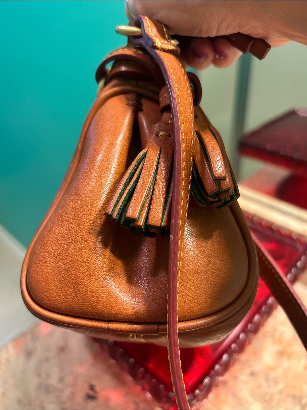 Dooney & Bourke Natural Leather Mini Hobo - Picture 7 of 7